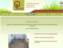 Tablet Screenshot of pepinieres-de-lompret.com